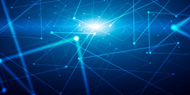 Technology Blue Lines and Light Abstract